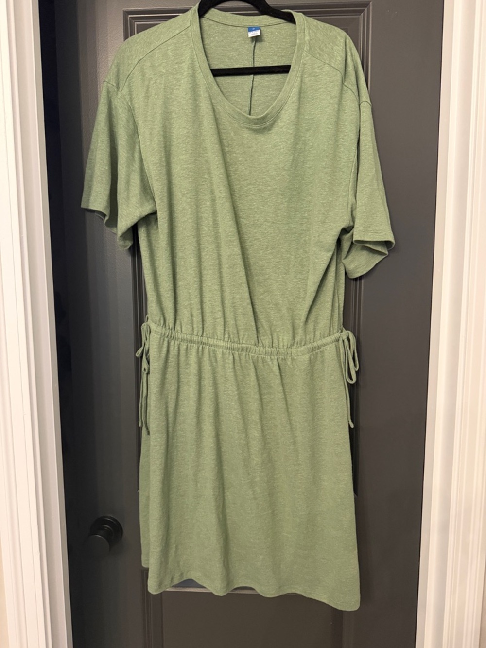 Old Navy Casual Olive Green Drawstring Waist Women’s Dress